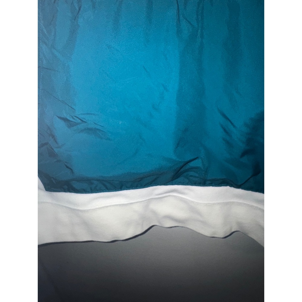 Nike Sportswear Quarter Zip Fleece Colorblock Pullover White Teal Mens XL - Picture 4 of 7